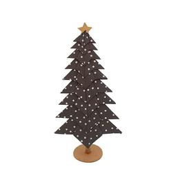 Overview image: Kerstboom Stippen zwart 21cm